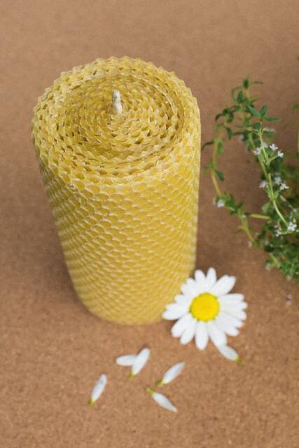 Pure Honeycomb Beeswax Candles. Handmade, Handrolled. 100% Beeswax - image 1