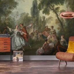 3D Dancer Oil Painting Wallpaper, European Scenery Wall Mural - Peel & Stick - thumbnail 2