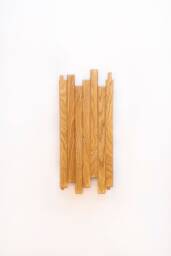 Handmade Oak Slat Wall Sconce Modern Japandi Lighting. Plug-In Option. Usa Duties Paid - thumbnail 1
