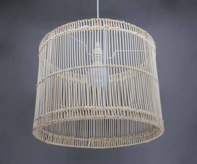 Cylindrical Rattan Pendant Lamps-Rustic Lighting-Countryside Light-Rural Pendants-Rattan Lamp Fixtures-Decor Ceiling Lamps-Lampshade - image 1