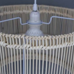 Cylindrical Rattan Pendant Lamps-Rustic Lighting-Countryside Light-Rural Pendants-Rattan Lamp Fixtures-Decor Ceiling Lamps-Lampshade - thumbnail 3