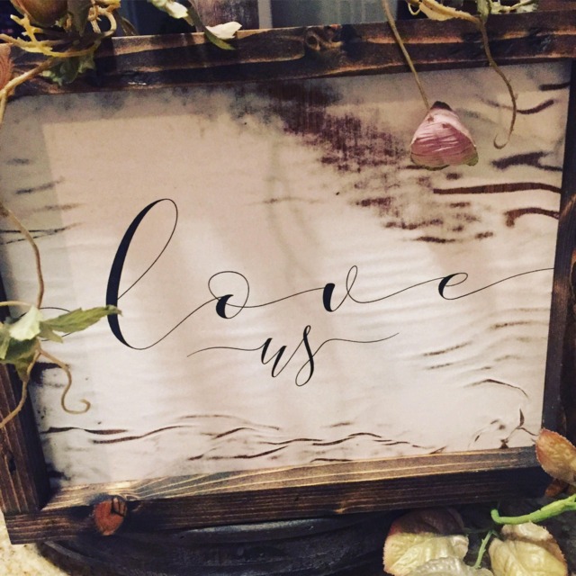 Love Quotes-Inspirational Quotes-Handmade Home Wall Decor-Love Us-Rustic Framed Decor-Valentine's Day Gift-Quotes About Life - image 1