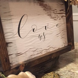 Love Quotes-Inspirational Quotes-Handmade Home Wall Decor-Love Us-Rustic Framed Decor-Valentine's Day Gift-Quotes About Life - thumbnail 3