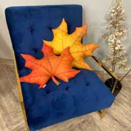 Maple Leaf Pillow Fall Decor, Thanksgiving Cushion - thumbnail 3