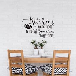 Family Kitchen Quote Wall Decal Kitchens Were Made To Bring Families Together #133 - thumbnail 1