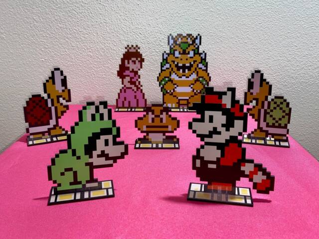 Super Mario Bros 3 Video Game Sprites - Nintendo Inspired Art - image 1