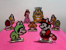 Super Mario Bros 3 Video Game Sprites - Nintendo Inspired Art - thumbnail 1