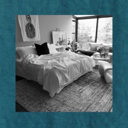 Egyptian Blue Linen Coverlet -Solid Teal Bedspread - Made To Order in The Usa Soft Bedding