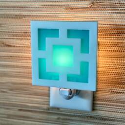 "Mid Century Modern Night Light - ""Breeze Block" - thumbnail 1