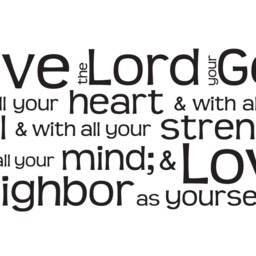 "Vinyl Wall Decal - Luke 1027 ""Love The Lord Your God With All Heart..." - thumbnail 2