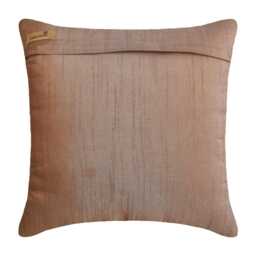 "Art Silk Peach Beige Pillow Cover 16""x16" - thumbnail 3