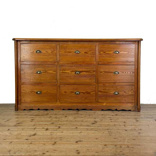 Large Reclaimed Pine Bank Of Drawers - Bedroom Storage Chest - M-5769 - image 1