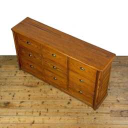 Large Reclaimed Pine Bank Of Drawers - Bedroom Storage Chest - M-5769 - thumbnail 2