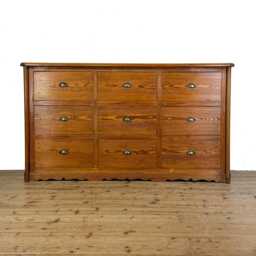 Large Reclaimed Pine Bank Of Drawers - Bedroom Storage Chest - M-5769 - thumbnail 1