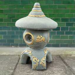 Concrete Pagoda Statue Stone Japanese Lantern Sculpture Outdoor Zen Garden Decor Cement Asian Ornament Yard Decoration Unique Gift Idea - thumbnail 2