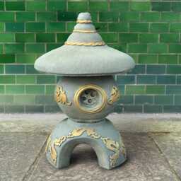 Concrete Pagoda Statue Stone Japanese Lantern Sculpture Outdoor Zen Garden Decor Cement Asian Ornament Yard Decoration Unique Gift Idea - thumbnail 3