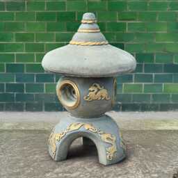 Concrete Pagoda Statue Stone Japanese Lantern Sculpture Outdoor Zen Garden Decor Cement Asian Ornament Yard Decoration Unique Gift Idea - thumbnail 1