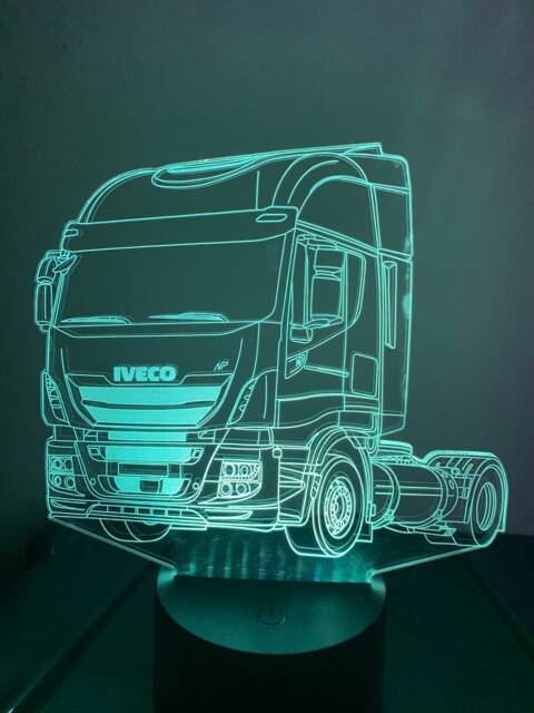 Truck Personalised Smart App Control Night Light Bluetooth, Music, 7&16M Colour Mobile App , Gift Led Lamp - image 1