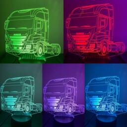 Truck Personalised Smart App Control Night Light Bluetooth, Music, 7&16M Colour Mobile App , Gift Led Lamp - thumbnail 2
