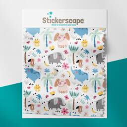 Fun Elephant Roller Blind, Children's Made To Measure, Pattern Nursery - thumbnail 2