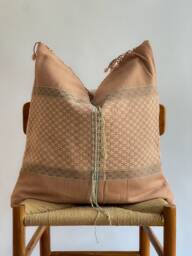 Hand Woven Natural Fiber Pillow Cover - thumbnail 1