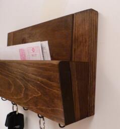 Mail Organizer Wall, Rack, Entryway Organizer, Key Rustic & Holder