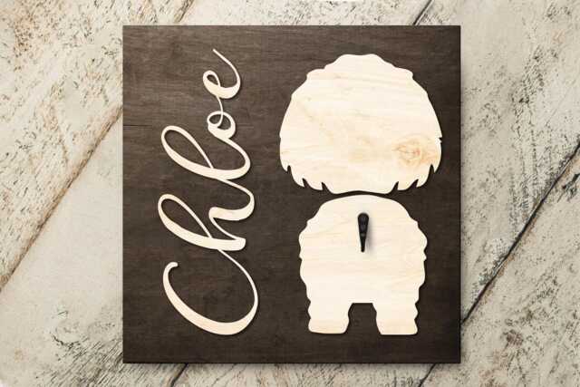 Personalized Shih Tzu Dog Name Sign With Pet , Wood Wall Hook For Birthday Christmas Gift - image 1