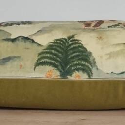 Linwood Fable Aesop Green Fabric Cushion Cover 35x55 cm - thumbnail 2