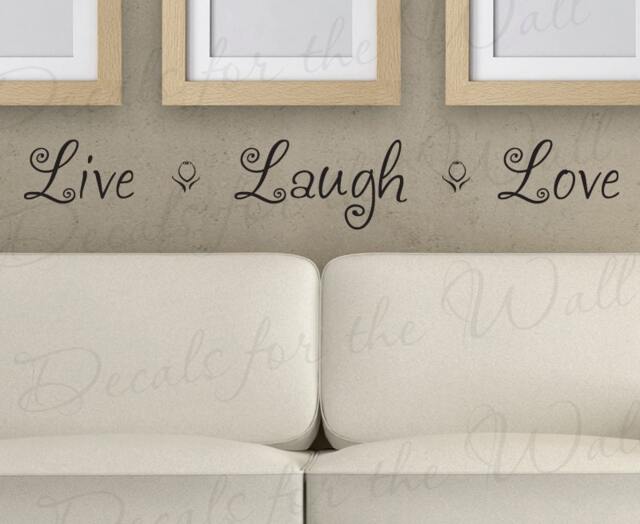 Live Laugh Love Family Home Living Room Adhesive Vinyl Lettering Quote Large Wall Decal Mural Sticker Decor Saying Decoration H15 - image 1