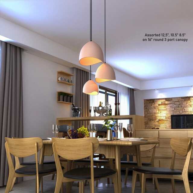 Organic Wabi-Sabi Ceramic Pendant Ceiling Light , Plug-In Hanging - Naaya Dome Infinity - image 1