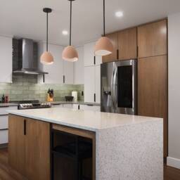 Organic Wabi-Sabi Ceramic Pendant Ceiling Light , Plug-In Hanging - Naaya Dome Infinity - thumbnail 2