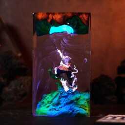 Demon Anime Epoxy Night Light, Lamp, Geek Gift, Halloween Decor, Hot Infinity Castle Figure, Christmas Gift For Fans - thumbnail 3