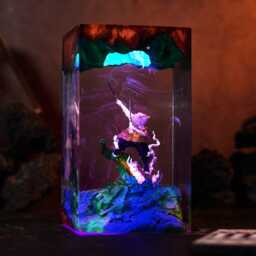 Demon Anime Epoxy Night Light, Lamp, Geek Gift, Halloween Decor, Hot Infinity Castle Figure, Christmas Gift For Fans - thumbnail 2