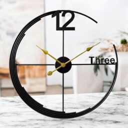 60cm - 23.6 Inches Super Silent Minimalist Modern To Classic Wall Clock, Handmade - thumbnail 1