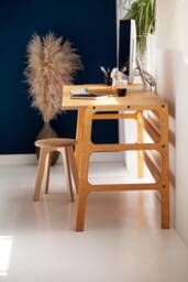 Mid Century Modern Plywood Desk Scandinavian Style Office Desk - thumbnail 1