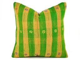 Handwoven Wool Kilim Pillow Cover - thumbnail 1