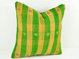 Handwoven Wool Kilim Pillow Cover - thumbnail 2