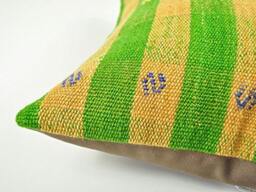 Handwoven Wool Kilim Pillow Cover - thumbnail 4