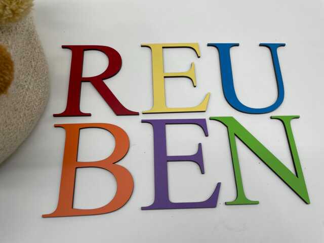 Painted Wooden Letters Names For Toy Boxes, Storage & Nursery Decor - Box Optional - image 1