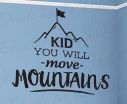 Kid You Will Move Mountains Dr Suess Oh The Places Youll Go Wall Decal Vinyl Lettering Art Inspiration Saying Decoration Sticker Decor Q33 - thumbnail 1