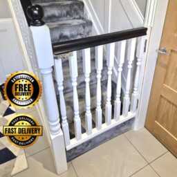 Turned Spindle Stair Gate - thumbnail 2