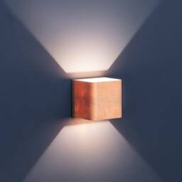 Ul Listed Birch Wood Led Wall Sconce - Dimmable Bedside Lamp - thumbnail 2