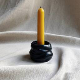 Forma I - Concrete Candle Holder - Decorative Candlestick Sculptural Decor Tealight - thumbnail 2