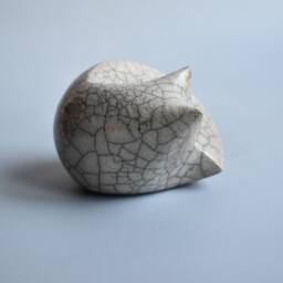 "Ceramic Sculpture ""Sleeping Cat" - thumbnail 3