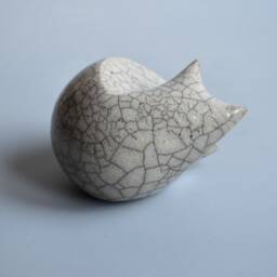 "Ceramic Sculpture ""Sleeping Cat" - thumbnail 4