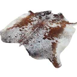 Genuine Brown & White Cow Skin-Brazillian Cowhide-Speckled Hair On Hide-Animal Skin For Living Room-Western Cowhide Decor-Floor Area Rug - thumbnail 3