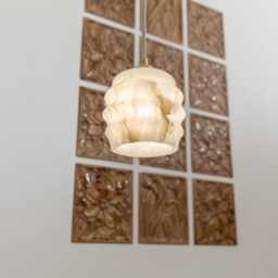 Calliope - Alabaster Pendant Lamp With Brass Or Nickel Top, Art Deco Hanging Lamp, Lighting - thumbnail 3