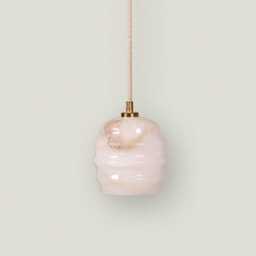 Calliope - Alabaster Pendant Lamp With Brass Or Nickel Top, Art Deco Hanging Lamp, Lighting