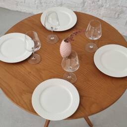 Wooden Round Small Dining Table Jubi Compact - thumbnail 3