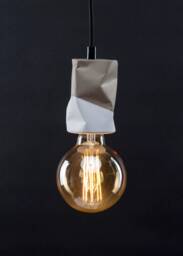Concrete Pendant Lamp, Modern Industrial Light, Cement Scandinavian Lamp, Handmade Minimalist Contemporary Lamp, Craft Lamp - thumbnail 1